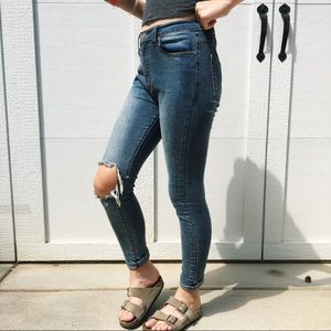 Unif destroyed skinny jeans